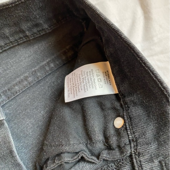 EVERLANE Denim High Rise Skinny Jeans Black 27 - Picture 8 of 8